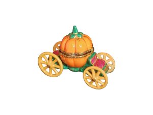 Lot #12332 – Limoges Cinderella Pumpkin Carriage Art Limoges