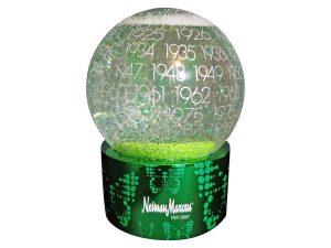 Lot #12366 – Neiman Marcus 100th Anniversary Holiday Snow Globe NIB Art Toys Neiman Marcus