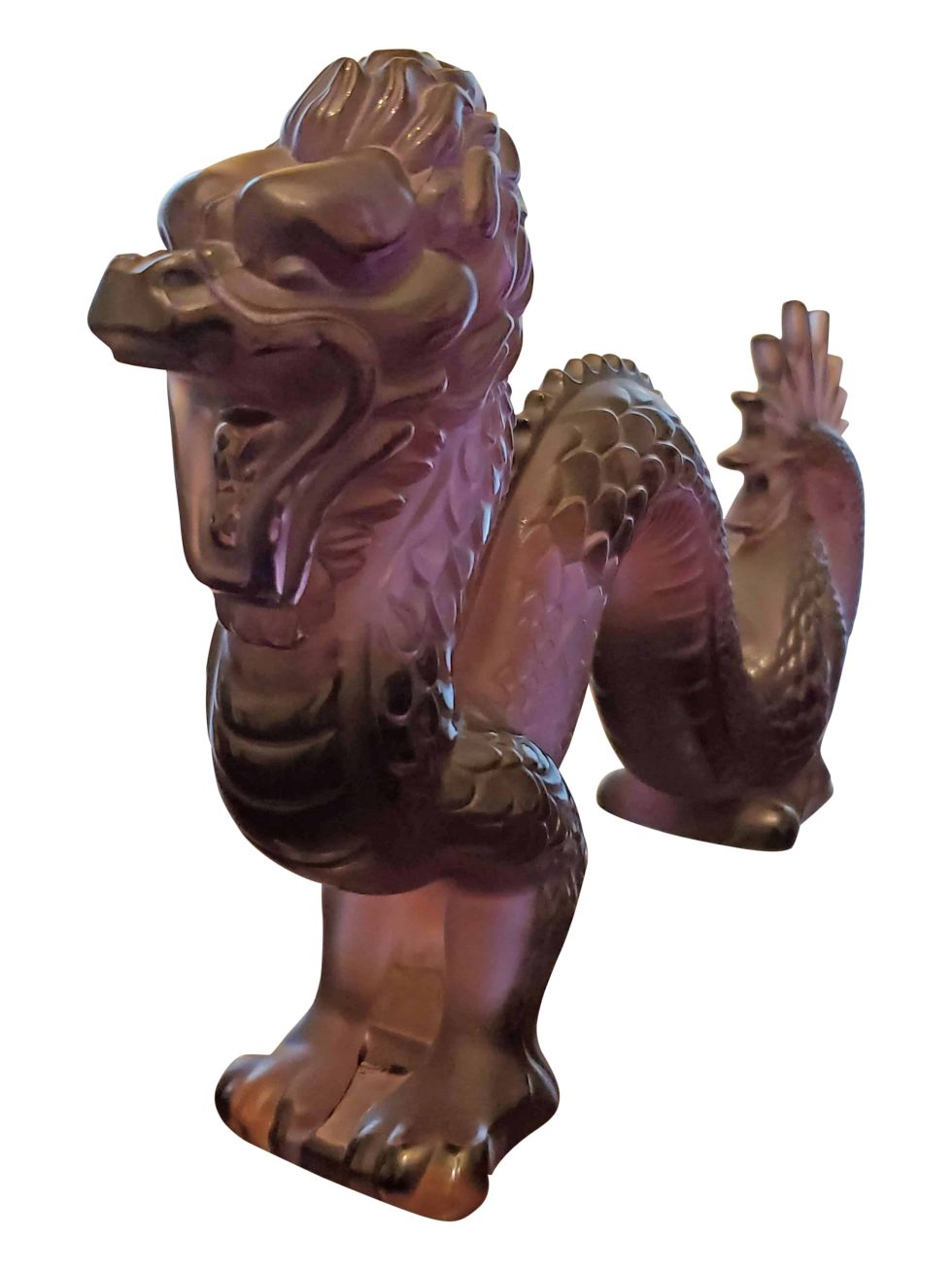 12228 Rare Lalique Purple Crystal Dragon Limited Edition of 50 – Baer & Bosch
