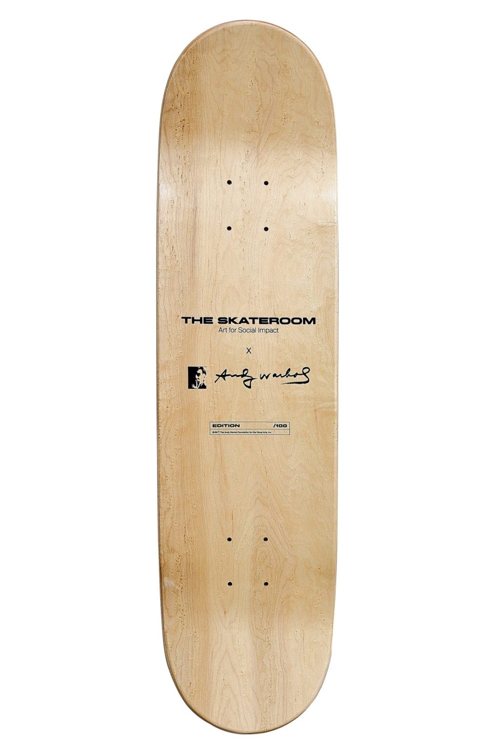 12633 Andy Warhol x The Skateroom SKULL PINK Skateboard – Baer & Bosch