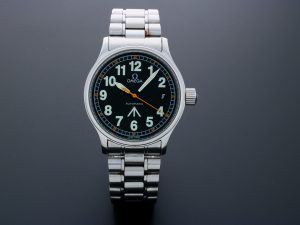 Lot #12408 – Rare Omega 5202.51 Dynamic RAF Logo Watch 5202.51 Omega 5202.51