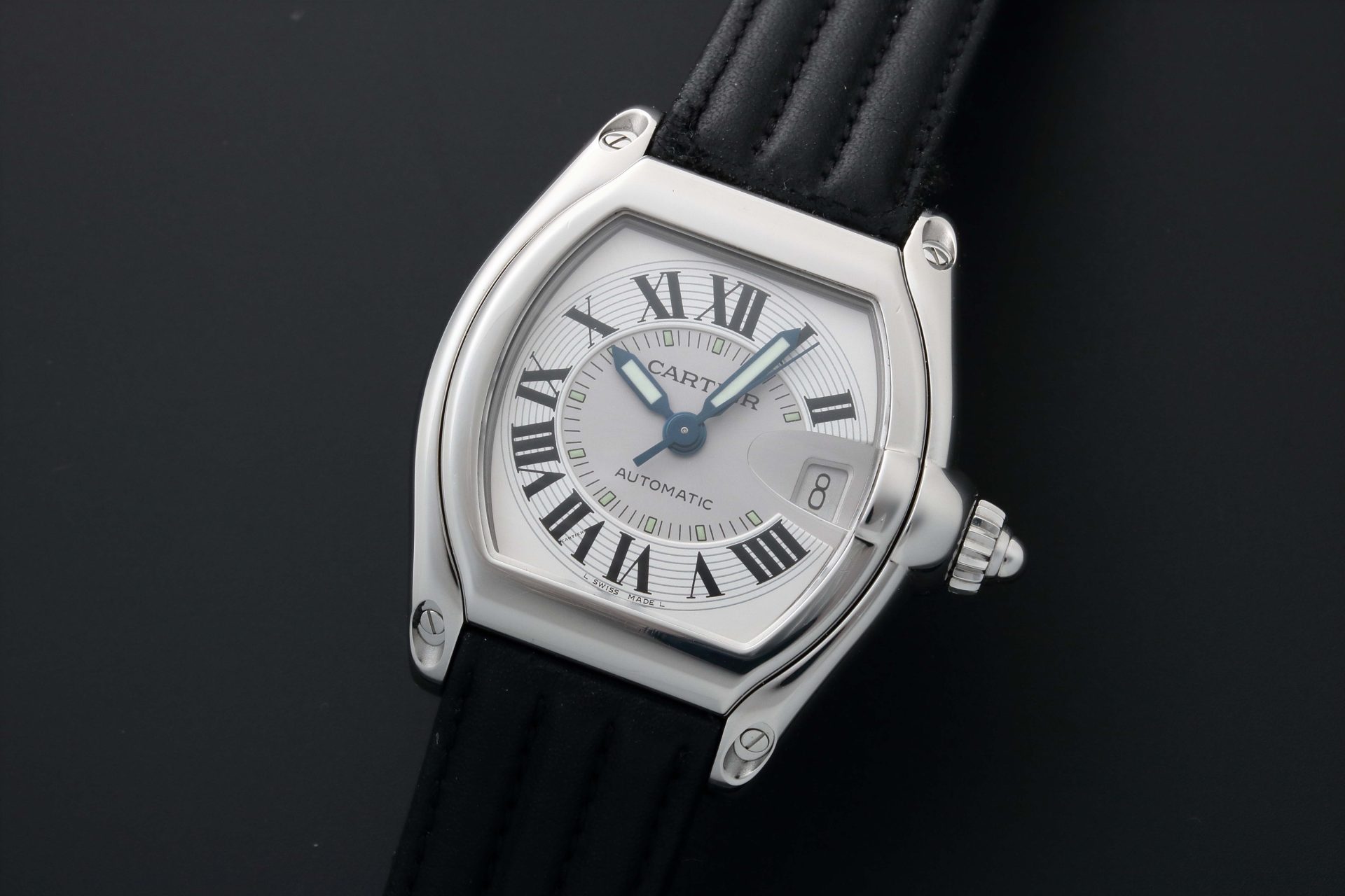 Lot #12414 – Cartier Roadster W62000V3 Date Watch Automatic Lot #12414 – Cartier Roadster W62000V3 Date Watch Automatic 2510 Lot #12414 – Cartier Roadster W62000V3 Date Watch Automatic 2510 Cartier 2510