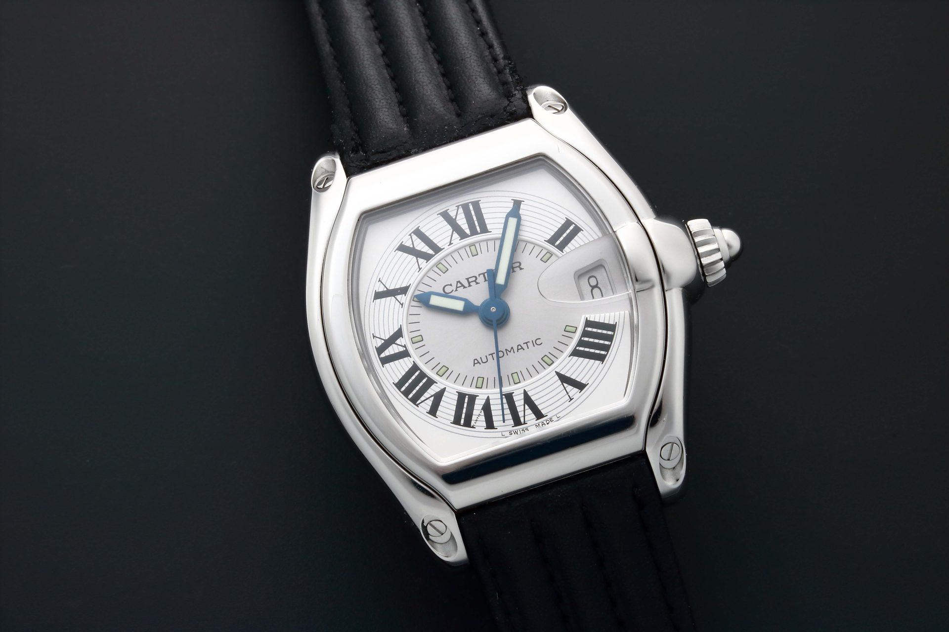 Lot #12414 – Cartier Roadster W62000V3 Date Watch Automatic Lot #12414 – Cartier Roadster W62000V3 Date Watch Automatic 2510 Lot #12414 – Cartier Roadster W62000V3 Date Watch Automatic 2510 Cartier 2510