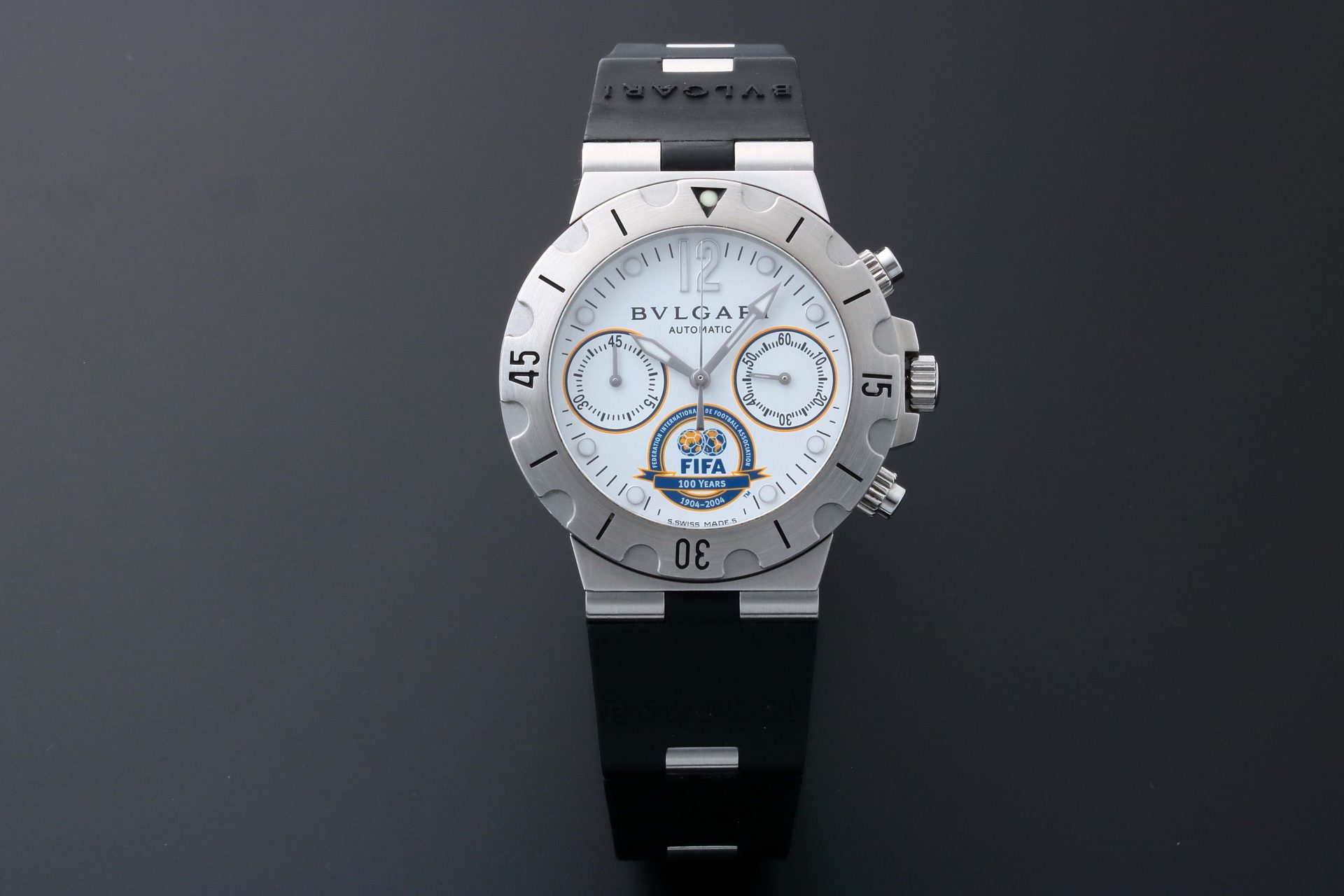 Lot #14730 – Bvlgari FIFA Scuba Diagono SCB38S Chronograph Watch Limited Edition Lot #14730 – Bvlgari FIFA Scuba Diagono SCB38S Chronograph Watch Limited Edition Bvlgari Lot #14730 – Bvlgari FIFA Scuba Diagono SCB38S Chronograph Watch Limited Edition Bvlgari Bulgari FIFA Chronograph