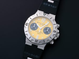Lot #12381 – Bvlgari Diagono Scuba Chronograph Watch SC38C10SV-SLN Limited Edition Bvlgari Bulgari #SC38C10SV