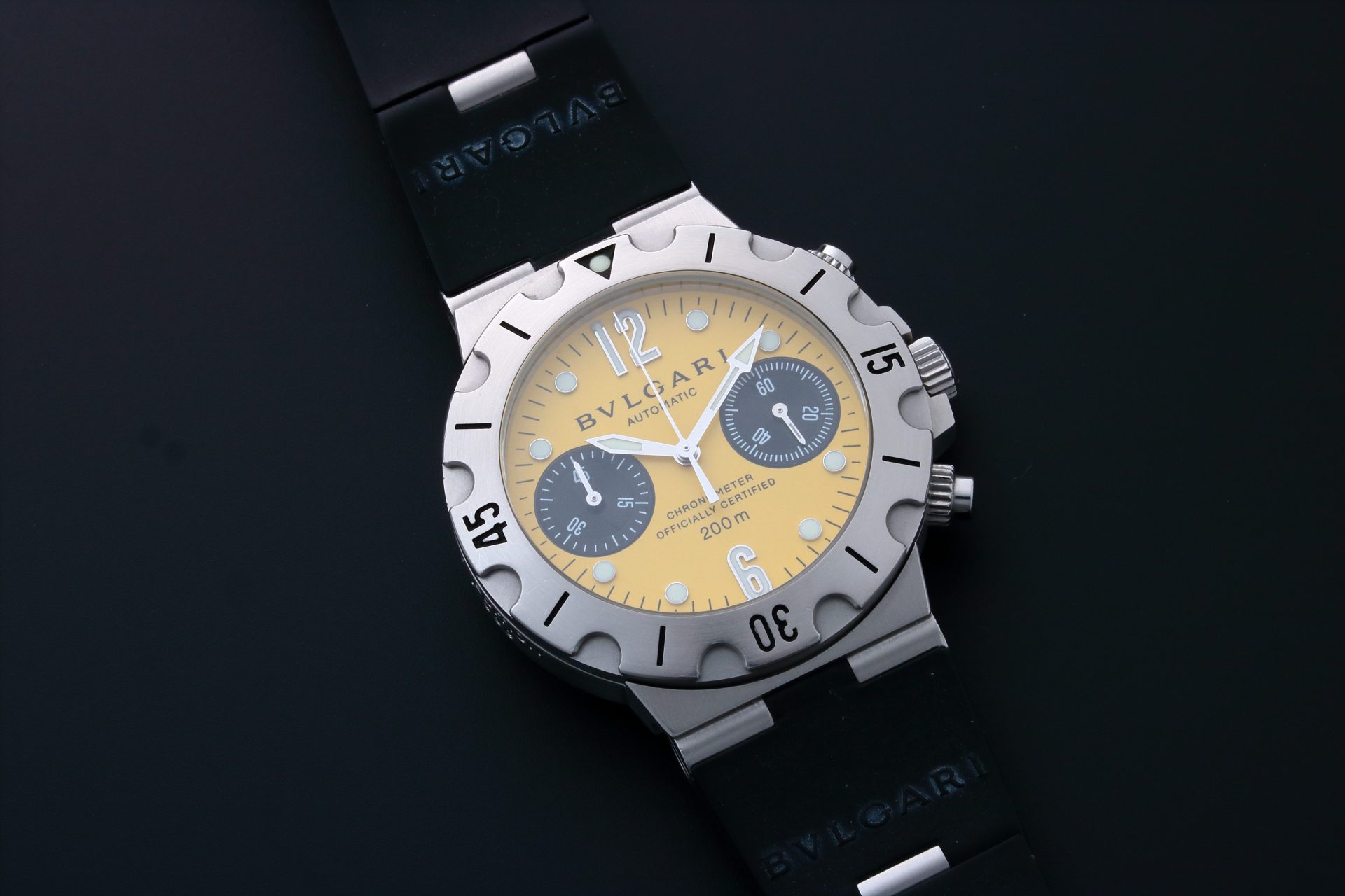 Lot #12381 – Bvlgari Diagono Scuba Chronograph Watch SC38C10SV-SLN Limited Edition Lot #12381 – Bvlgari Diagono Scuba Chronograph Watch SC38C10SV-SLN Limited Edition Bvlgari Lot #12381 – Bvlgari Diagono Scuba Chronograph Watch SC38C10SV-SLN Limited Edition Bvlgari Bulgari #SC38C10SV
