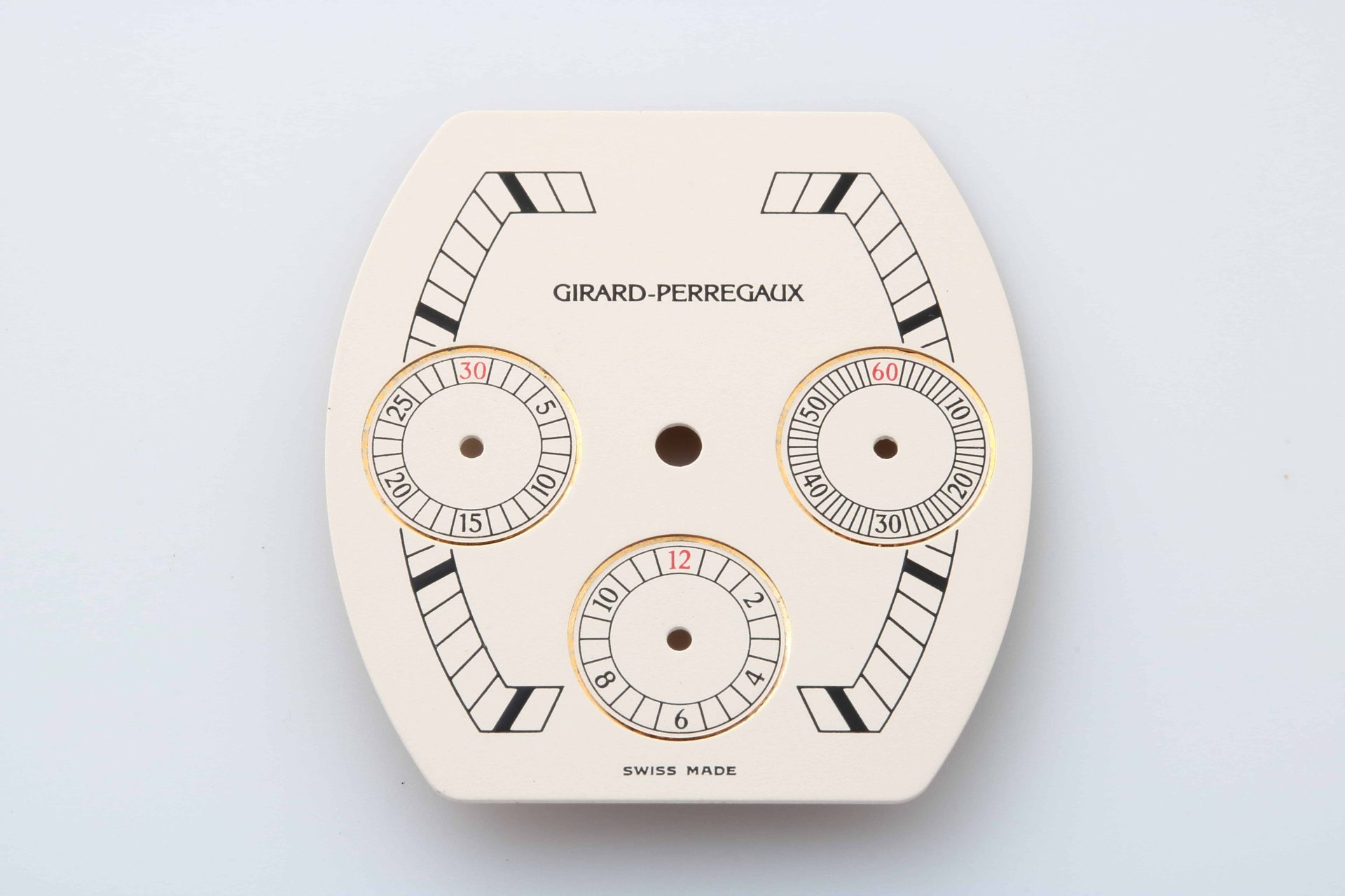 Lot #HB31-024 – Girard Perregaux Chronograph Tonneau Shaped Watch Dial Lot #HB31-024 – Girard Perregaux Chronograph Tonneau Shaped Watch Dial Girard Perregaux Lot #HB31-024 – Girard Perregaux Chronograph Tonneau Shaped Watch Dial Girard Perregaux Girard Perregaux Chronograph Dial