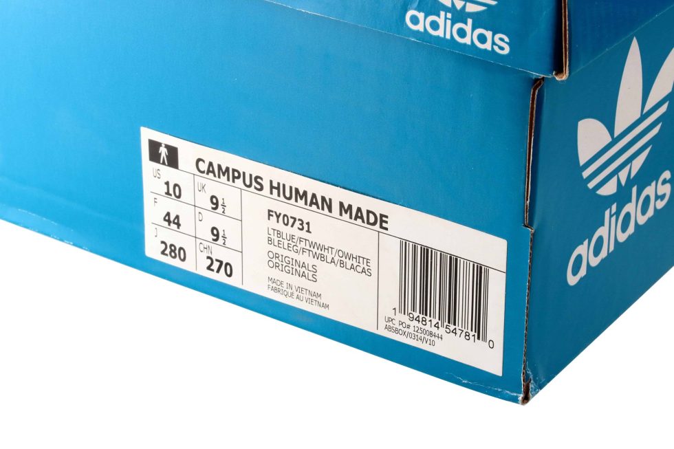 Adidas x Human Made Campus Sneakers Blue – Baer & Bosch