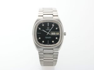 Private: Lot #14208B – Rare Omega Seamaster Black Star Dial Watch 166.0213 Vintage Omega Omega 166.0213