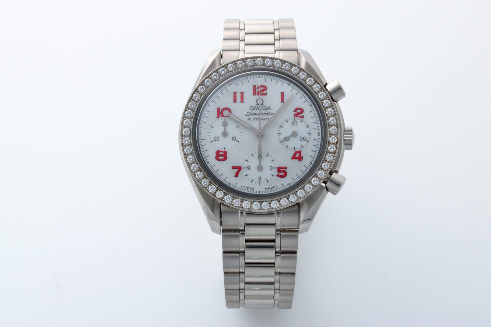 HB31-062 – Omega Speedmaster MOP Watch Diamond Bezel 3515.79 – Baer & Bosch Auctions