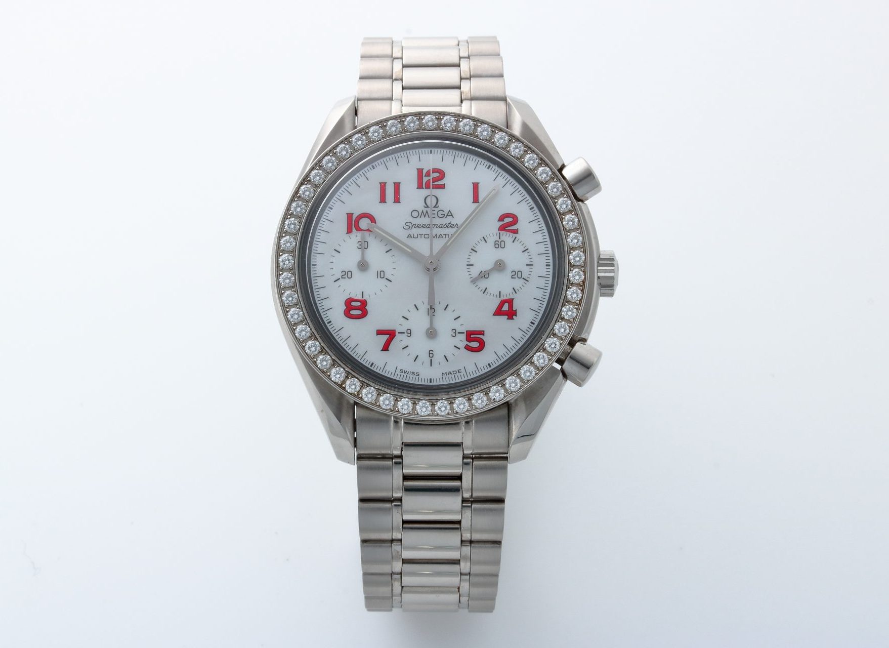Lot #HB31-062 – Omega Speedmaster MOP Watch Diamond Bezel 3515.79 Lot #HB31-062 – Omega Speedmaster MOP Watch Diamond Bezel 3515.79 3515.79 Lot #HB31-062 – Omega Speedmaster MOP Watch Diamond Bezel 3515.79 3515.79 Omega 3515.79