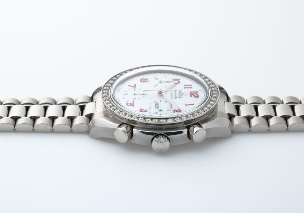 HB31-062 - Omega Speedmaster MOP Watch Diamond Bezel 3515.79 - Baer & Bosch Auctions HB31-062 - Omega Speedmaster MOP Watch Diamond Bezel 3515.79 - Baer & Bosch Auctions
