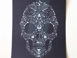 Private: Lot #HB29-057 – Cote Escriva Skull Screen Print Limited of 60 Private: Lot #HB29-057 – Cote Escriva Skull Screen Print Limited of 60 Art Private: Lot #HB29-057 – Cote Escriva Skull Screen Print Limited of 60 Art Cote Escriva