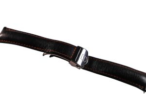 Private: Lot #14774c – Tag Heuer FC5014 20MM Leather Watch Strap With Deployant Buckle Watch Straps