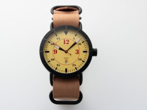 Private: Lot #HB24-36 – Peregrine Squadron Pilot Date Watch Quartz Black PVD Watches Peregrine Squadron Pilot Watch