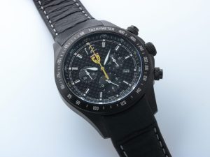 Private: Lot #HB27-043 – Ferrari Chronograph Date Watch Black PVD Ferrari Chronograph Date Watch