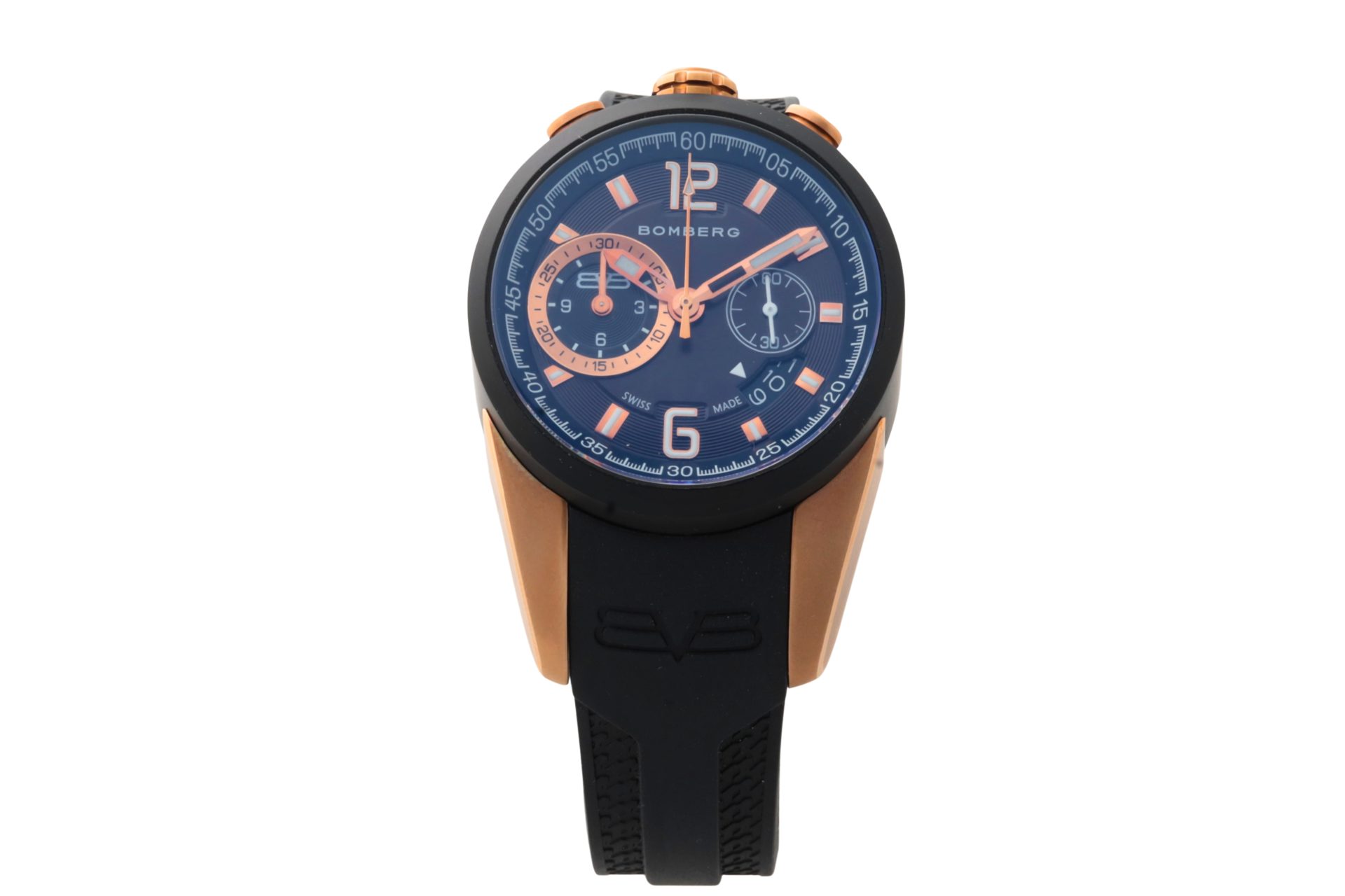 Lot #HB31-008 – Bomberg 1968 Quartz Chronograph Watch NS39CHTT Lot #HB31-008 – Bomberg 1968 Quartz Chronograph Watch NS39CHTT Bomberg Lot #HB31-008 – Bomberg 1968 Quartz Chronograph Watch NS39CHTT Bomberg Bomberg