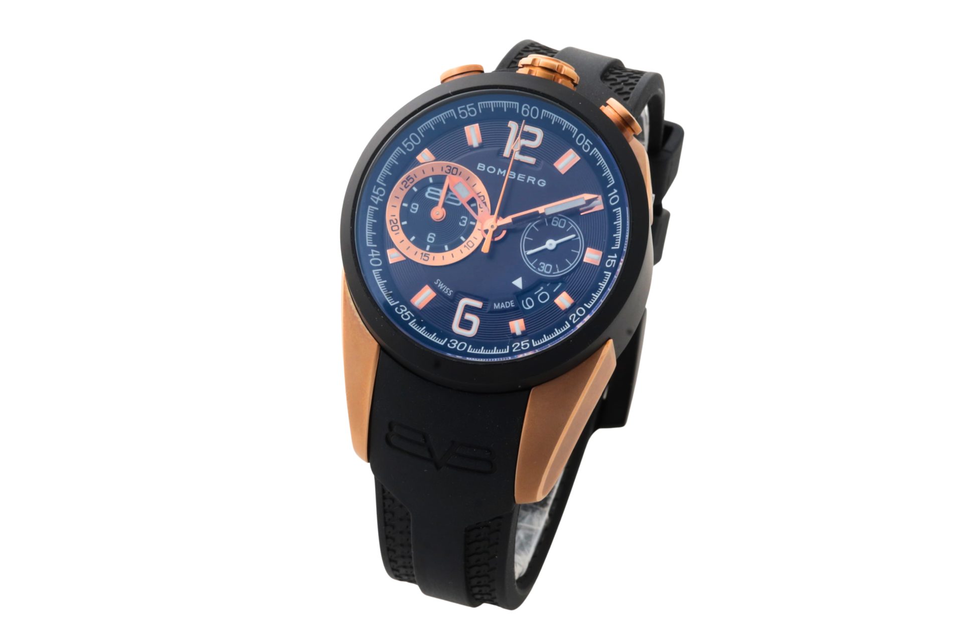 Lot #HB31-008 – Bomberg 1968 Quartz Chronograph Watch NS39CHTT Lot #HB31-008 – Bomberg 1968 Quartz Chronograph Watch NS39CHTT Bomberg Lot #HB31-008 – Bomberg 1968 Quartz Chronograph Watch NS39CHTT Bomberg Bomberg