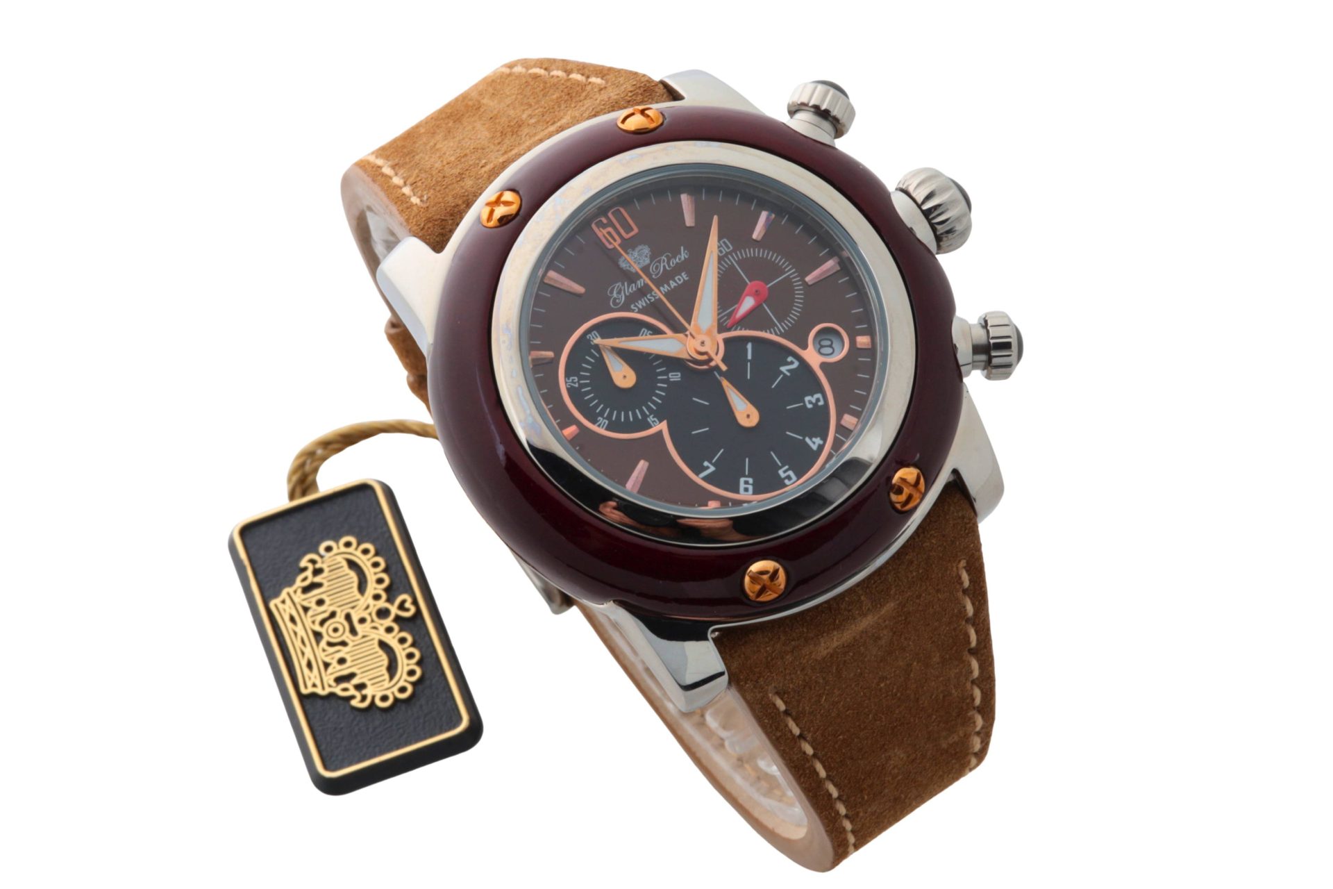 Lot #HB31-038 – Glam Rock Miami Chronograph GR10138 Swiss Quartz Brown Dial Lot #HB31-038 – Glam Rock Miami Chronograph GR10138 Swiss Quartz Brown Dial Glam Rock Lot #HB31-038 – Glam Rock Miami Chronograph GR10138 Swiss Quartz Brown Dial Glam Rock Chronograph Watch