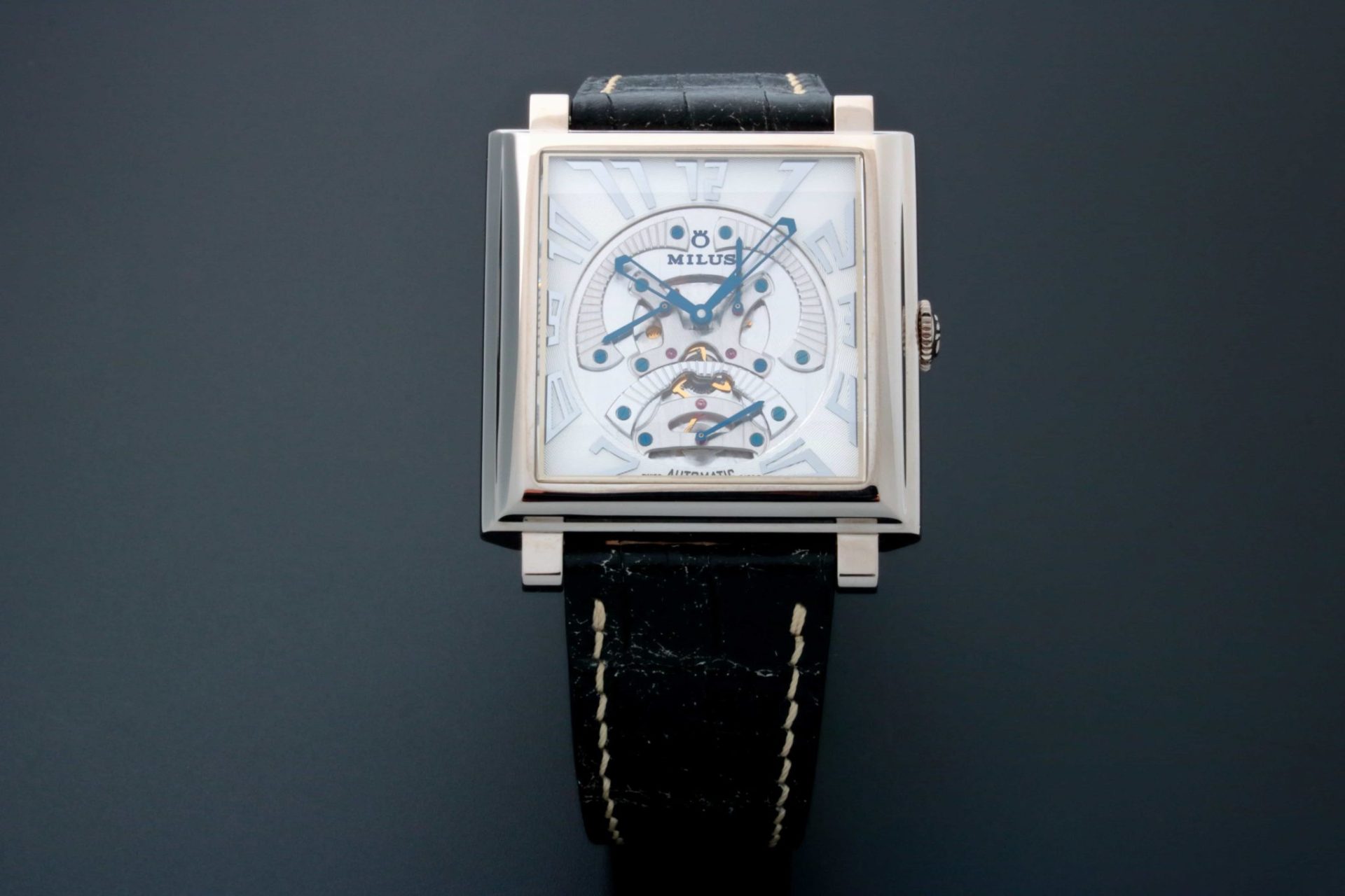 Lot #AN3204B – Milus Herios TriRetrograde Watch HERT301 Lot #AN3204B – Milus Herios TriRetrograde Watch HERT301 Lot #AN3204B – Milus Herios TriRetrograde Watch HERT301 Milus