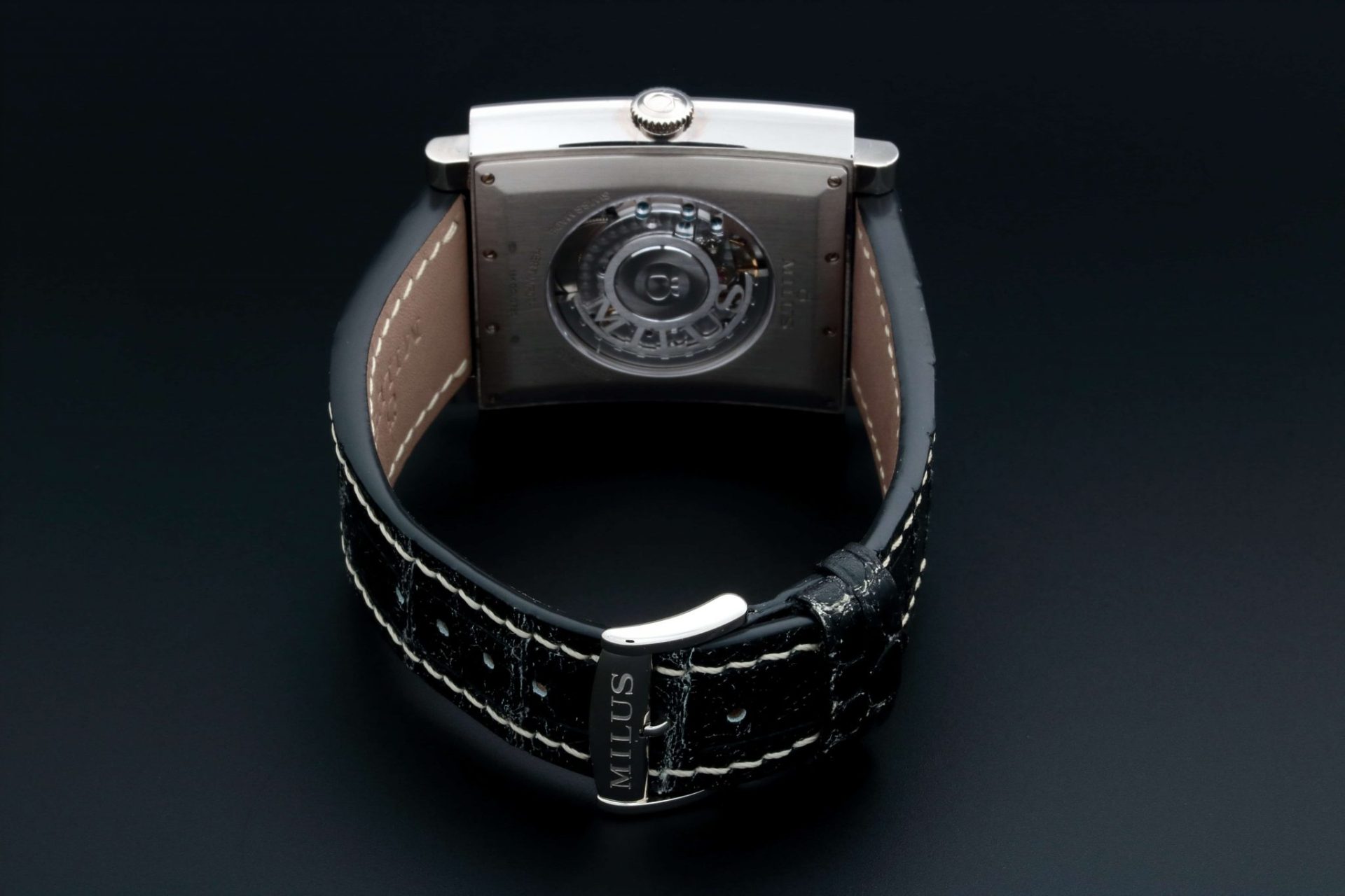 Lot #AN3204B – Milus Herios TriRetrograde Watch HERT301 Lot #AN3204B – Milus Herios TriRetrograde Watch HERT301 Lot #AN3204B – Milus Herios TriRetrograde Watch HERT301 Milus