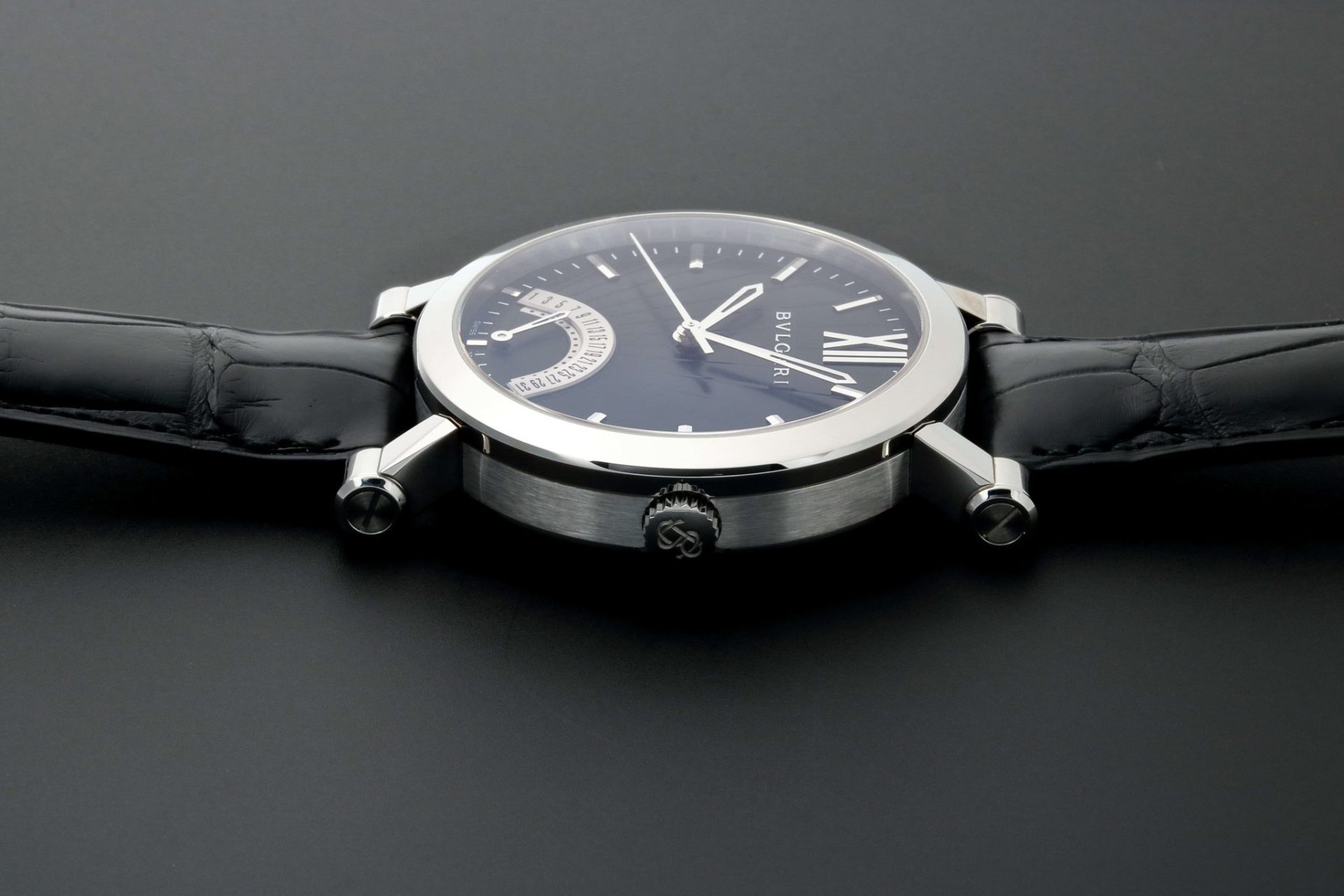 Lot #AN3213A – Bvlgari Sotirio Retrograde Date Watch 101706 SB42BSLDR Lot #AN3213A – Bvlgari Sotirio Retrograde Date Watch 101706 SB42BSLDR Watches Lot #AN3213A – Bvlgari Sotirio Retrograde Date Watch 101706 SB42BSLDR Watches Acquire Now