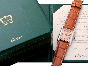 Lot #3216 Rare Limited Edition Sterling Silver Cartier Tank Auction Auction