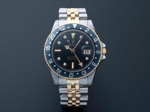 Lot #AN3929 – Rolex GMT Master Tutone Diamond Watch 16753 Watches Rolex