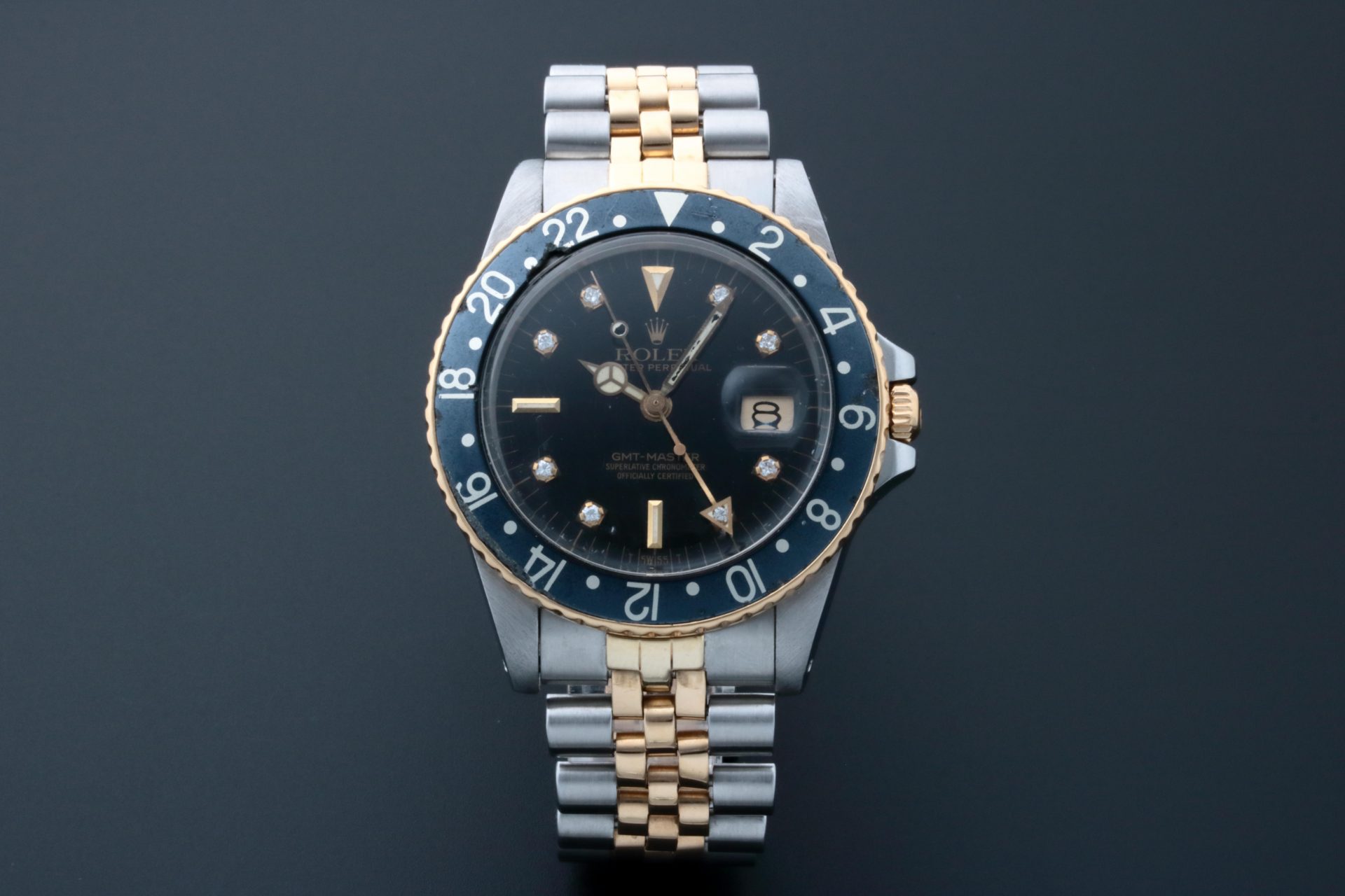 Lot #AN3929 – Rolex GMT Master Tutone Diamond Watch 16753 Lot #AN3929 – Rolex GMT Master Tutone Diamond Watch 16753 Watches Lot #AN3929 – Rolex GMT Master Tutone Diamond Watch 16753 Watches Rolex
