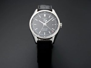 Lot #AN4889 – Tag Heuer Twin Time Carrera GMT Watch WV2115.FC6180 Watches