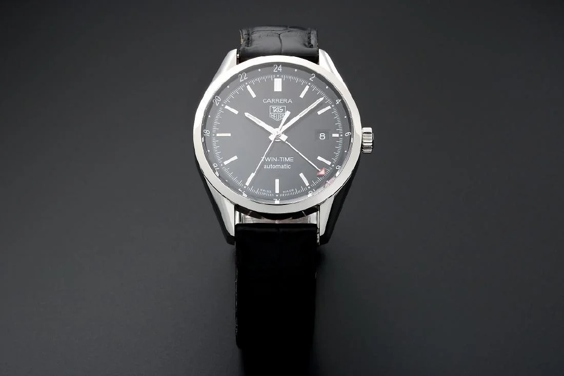 Lot #AN4889 – Tag Heuer Twin Time Carrera GMT Watch WV2115.FC6180 Lot #AN4889 – Tag Heuer Twin Time Carrera GMT Watch WV2115.FC6180 Watches Lot #AN4889 – Tag Heuer Twin Time Carrera GMT Watch WV2115.FC6180 Watches Acquire Now