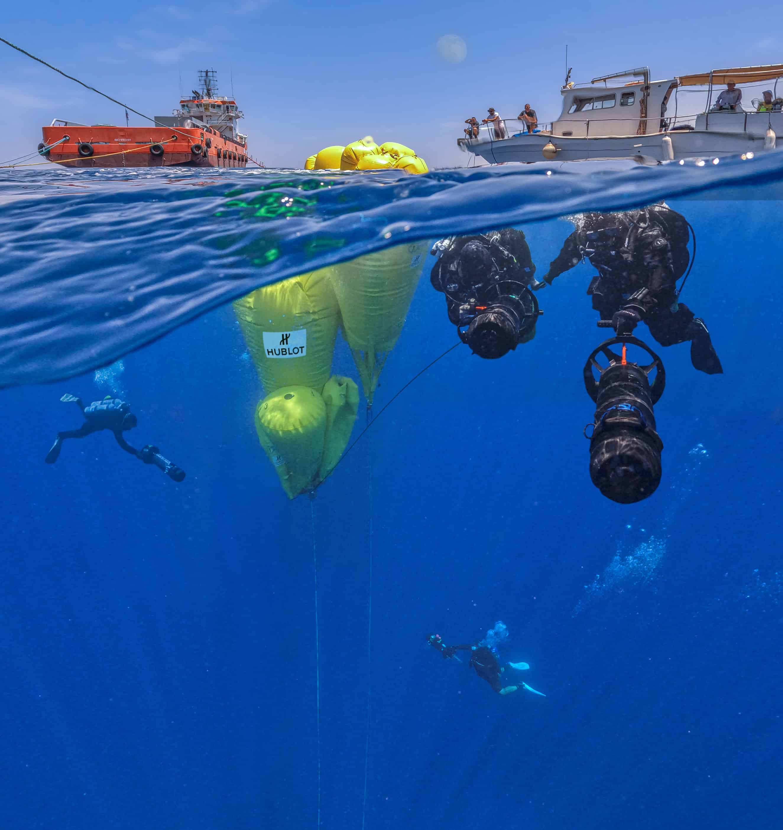 Hublot Xplorations team at Antikythera 2026