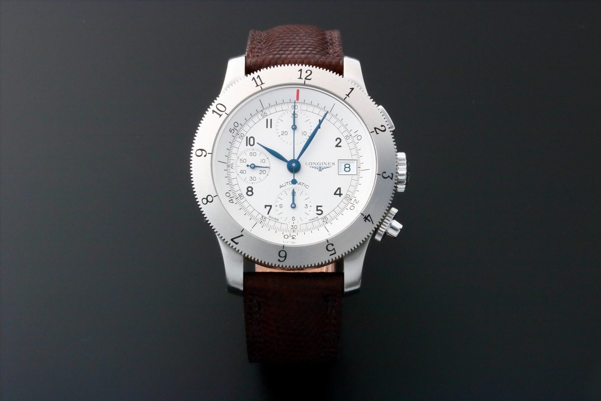 Lot #AN3154 – Longines Heritage Weems Chronograph Watch L2.741.4.73.2 Lot #AN3154 – Longines Heritage Weems Chronograph Watch L2.741.4.73.2 Watches Lot #AN3154 – Longines Heritage Weems Chronograph Watch L2.741.4.73.2 Watches Acquire Now