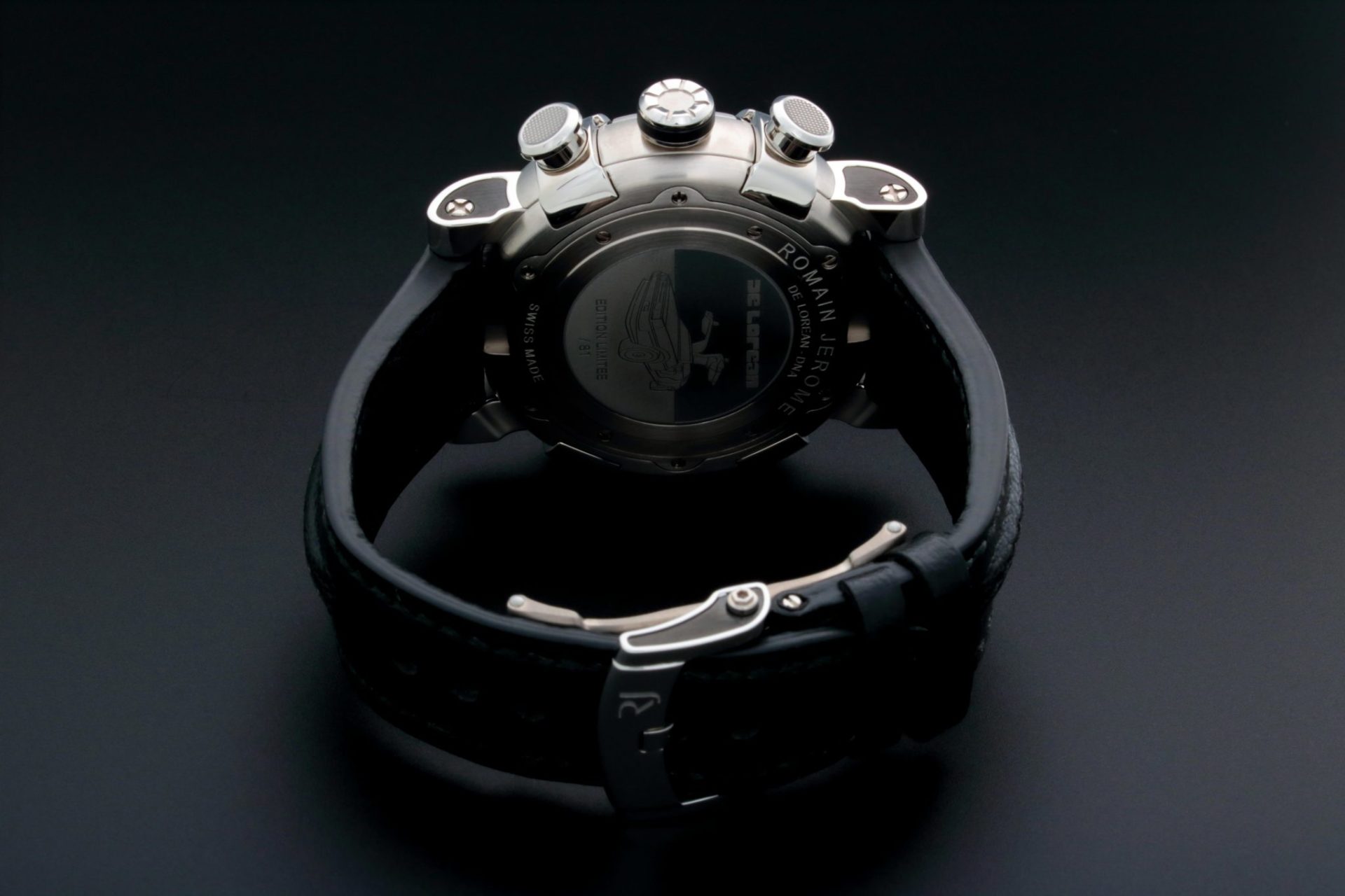 Lot #AN2914 -ROMAIN JEROME DELOREAN DNA CHRONOGRAPH WATCH RJ.T.CH.DE.001.02 Lot #AN2914 -ROMAIN JEROME DELOREAN DNA CHRONOGRAPH WATCH RJ.T.CH.DE.001.02 Watches Lot #AN2914 -ROMAIN JEROME DELOREAN DNA CHRONOGRAPH WATCH RJ.T.CH.DE.001.02 Watches